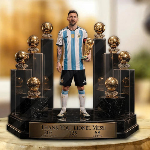 Lionel Messi x Argentina National Football Team Custom Shape Acrylic Plaque – GNE8394