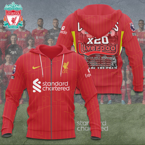 Liverpool FC 2024/25 Premier League Champions 3D Apparel – TANTN 12230