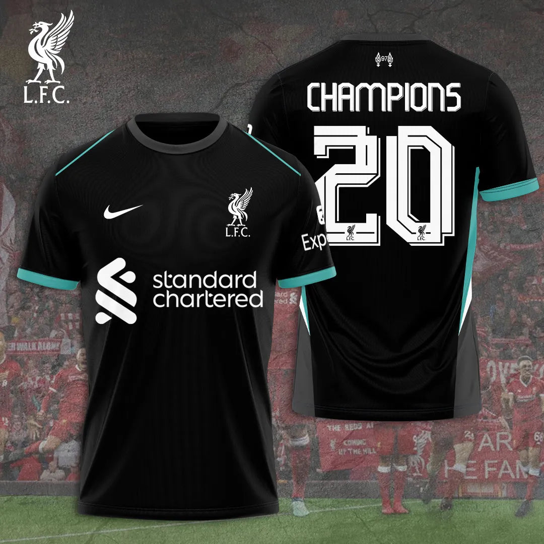 Liverpool FC 2024/25 Premier League Champions 3D Apparel – TANTN 12255