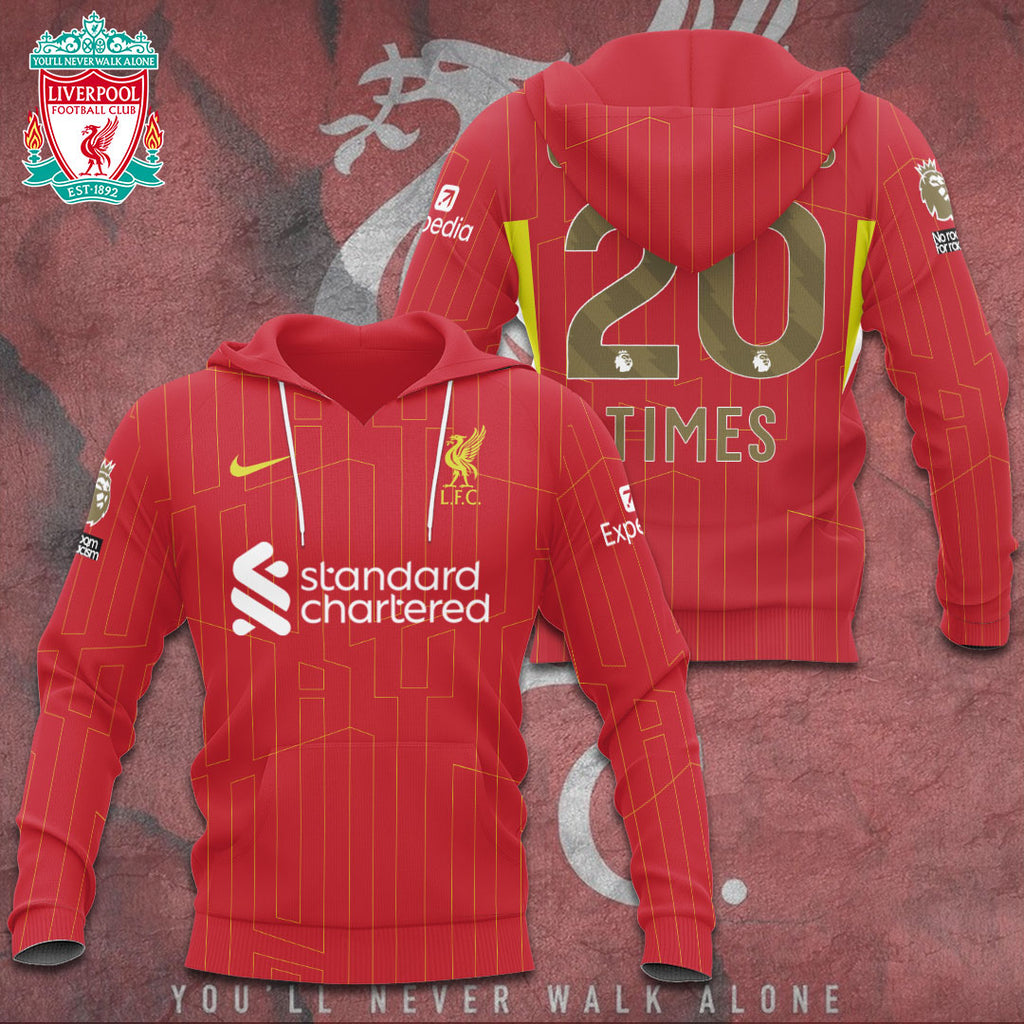 Liverpool FC 2024/25 Premier League Champions 3D Apparel – TANTN 12391