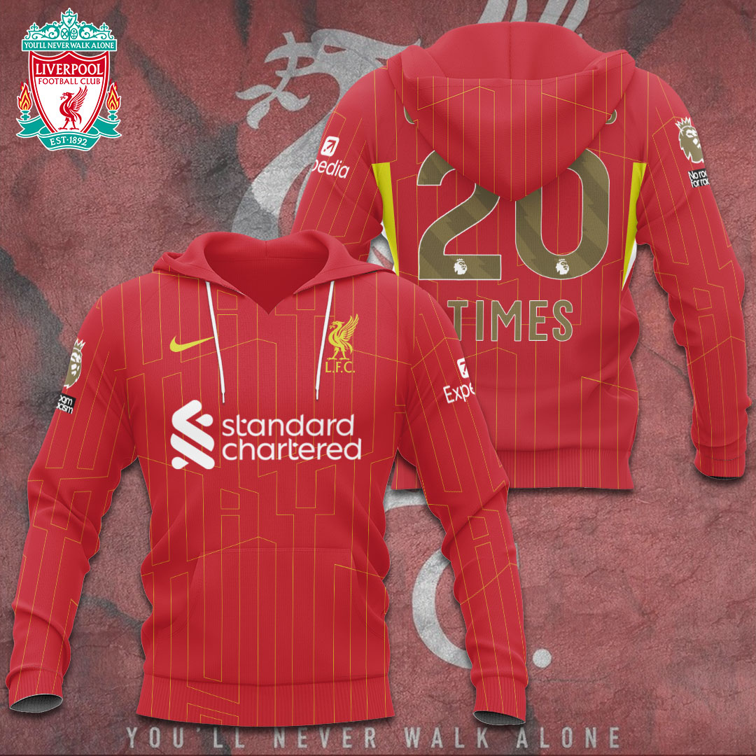 Liverpool FC 2024/25 Premier League Champions 3D Apparel – TANTN 12391