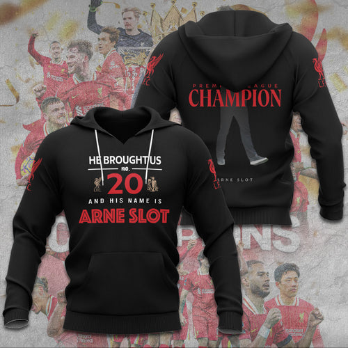 Liverpool FC 2024/25 Premier League Champions 3D Apparel – TANTN 12772