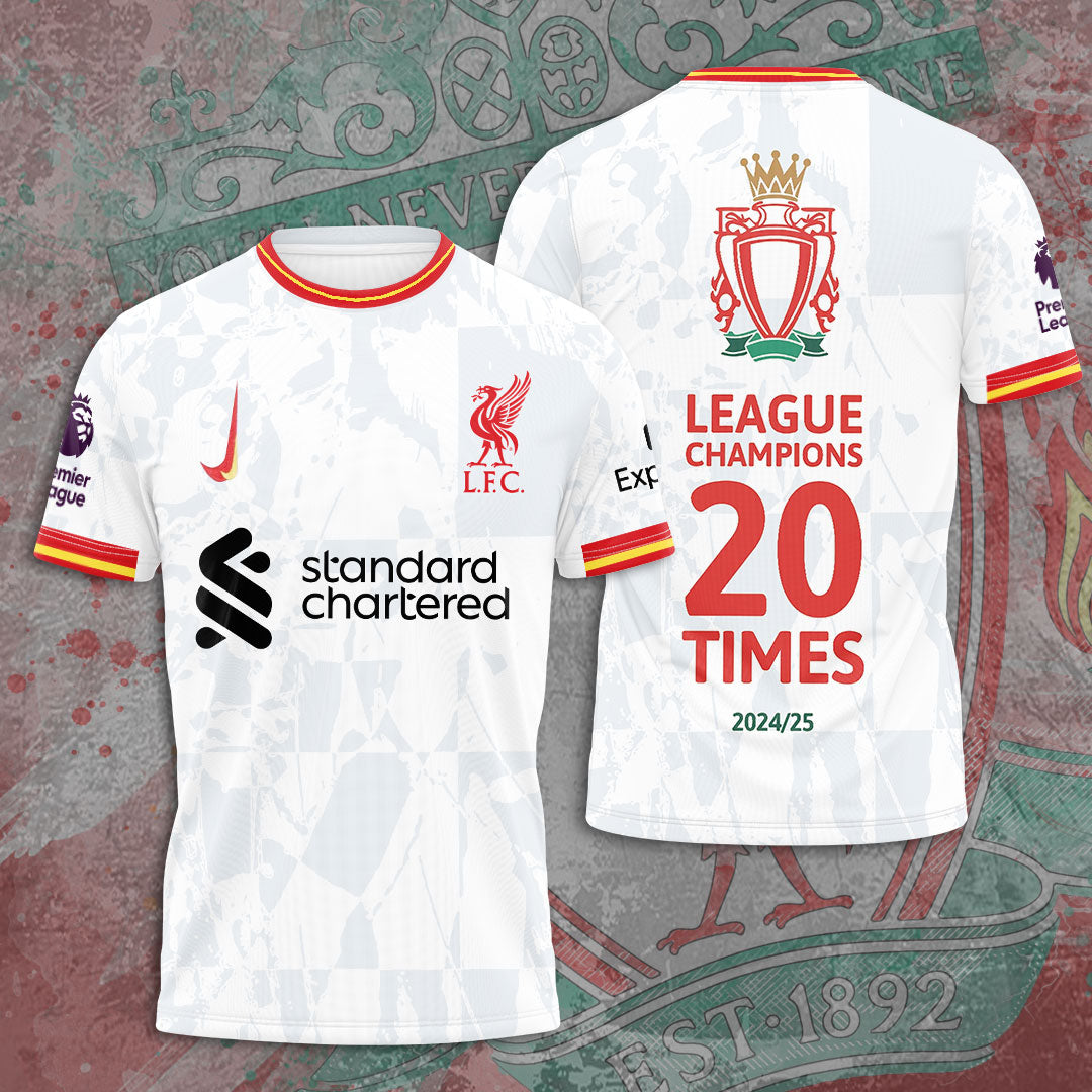 Liverpool FC 2024/25 Premier League Champions 3D Apparel – MAITM 10880