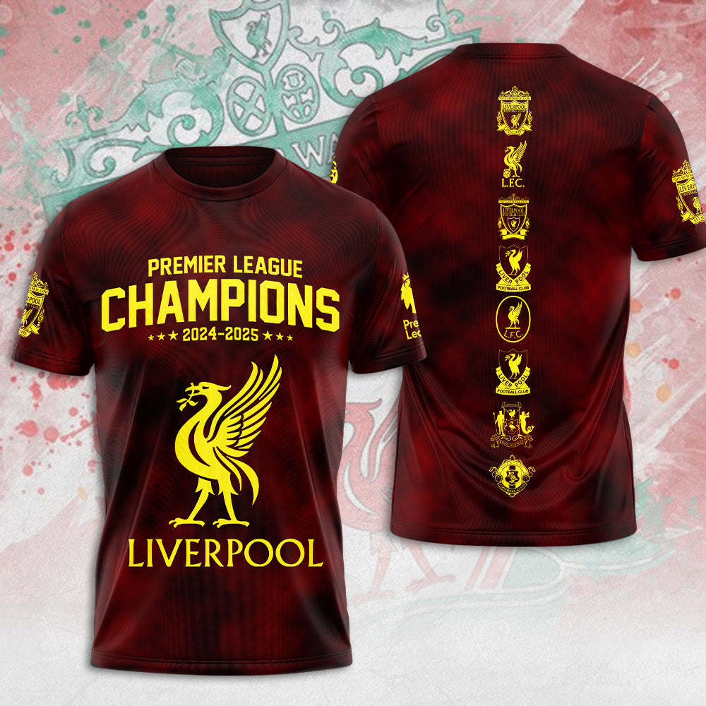 Liverpool FC 2024/25 Premier League Champions 3D Apparel – MAITM 10772