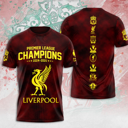 Liverpool FC 2024/25 Premier League Champions 3D Apparel – MAITM 10772