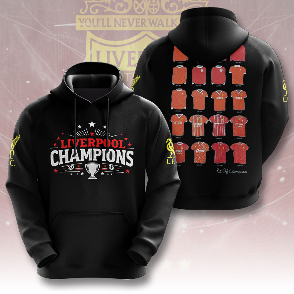 Liverpool FC 2024/25 Premier League Champions 3D Apparel – GNE 3276