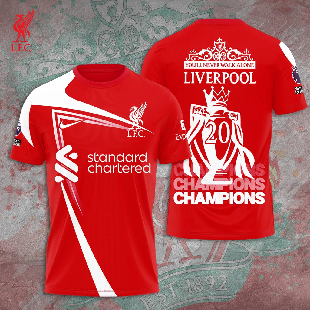 Liverpool FC 2024/25 Premier League Champions 3D Apparel – TANTN 12234