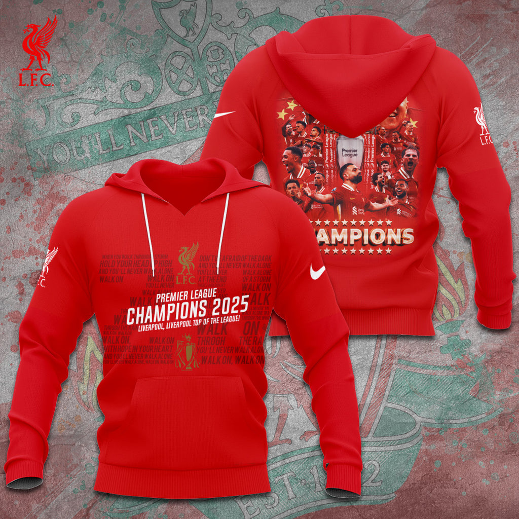 Liverpool FC 2024/25 Premier League Champions 3D Apparel – TANTN 12430