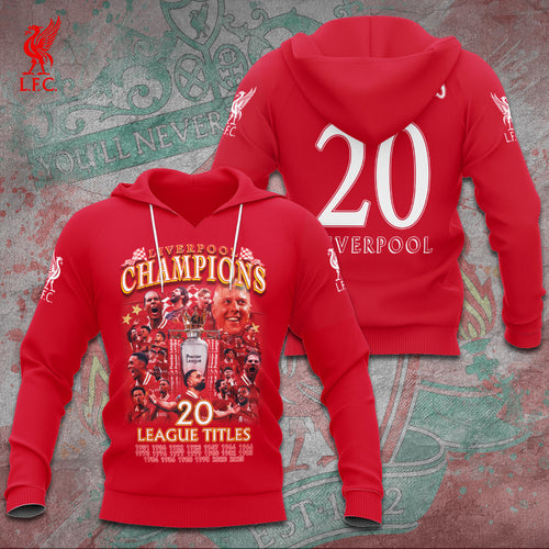 Liverpool FC 2024/25 Premier League Champions 3D Apparel – TANTN 12506