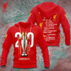 Liverpool FC 2024/25 Premier League Champions 3D Apparel – TANTN 12701