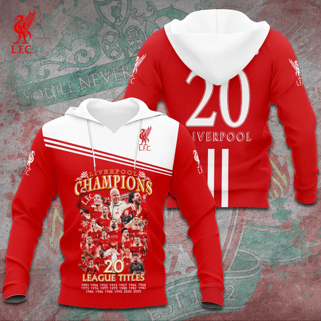 Liverpool FC 2024/25 Premier League Champions 3D Apparel – GNE 3312
