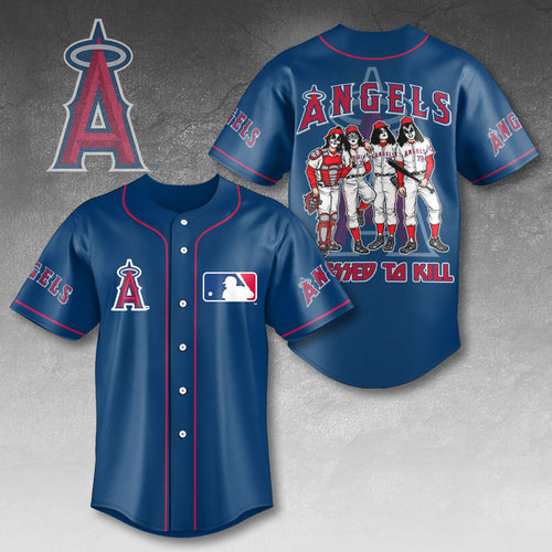 Los Angeles Angels x KISS Baseball Jersey – HOATT13411