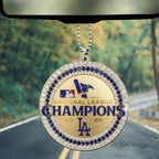 Los Angeles Dodgers 2025 National League Custom shape 2-sided Acrylic Car Ornament – MAITM13543