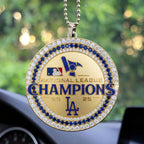 Los Angeles Dodgers 2025 National League Custom shape 2-sided Acrylic Car Ornament – MAITM13543