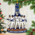 Los Angeles Dodgers 2025 World Series Champions Custom Shape 2-sided Acrylic Ornament – HOATT14328