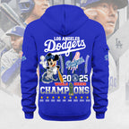 Los Angeles Dodgers 2025 World Series Champions 2D Quarter Zip Hoodie – MAITM13638