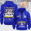 Los Angeles Dodgers 2025 World Series Champions 2D Quarter Zip Hoodie – MAITM13673