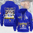 Los Angeles Dodgers 2025 World Series Champions 2D Quarter Zip Hoodie – MAITM13673