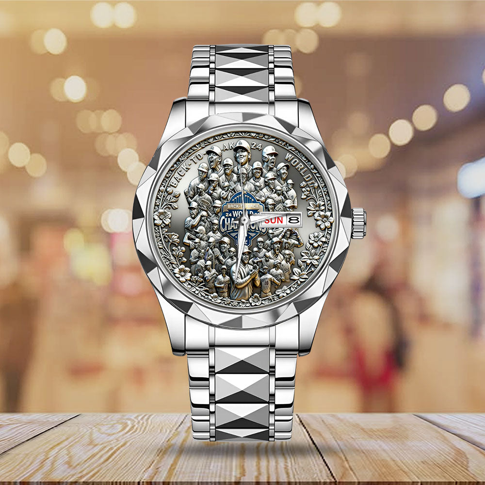 Los Angeles Dodgers 2025 World Series Champions Alloy Luxury Quartz Watch – MAITM13670