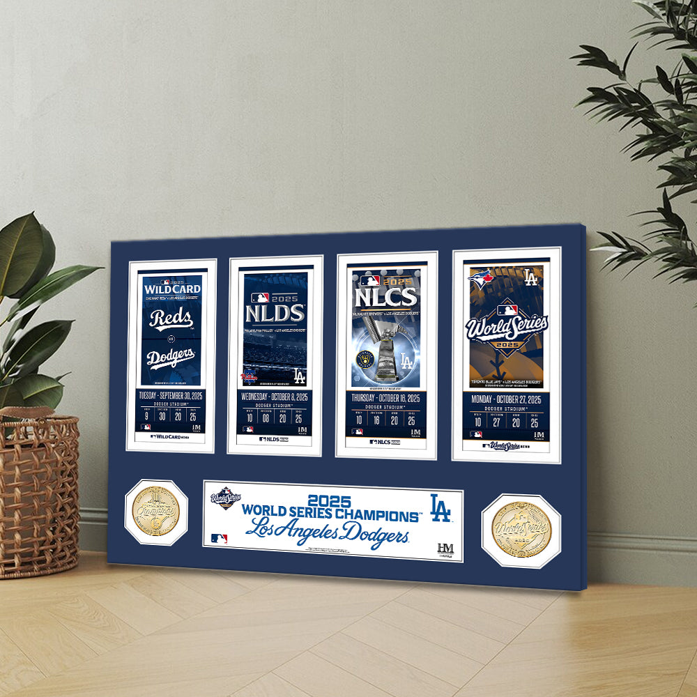 Los Angeles Dodgers 2025 World Series Champions Rectangle Canvas With Inner Frame – MAITM13649