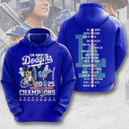 Los Angeles Dodgers 2025 World Series Champions 3D Apparel – MAITM13642