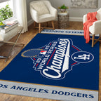 Los Angeles Dodgers 2025 World Series Champions Rectangular Rug – MAITM13645