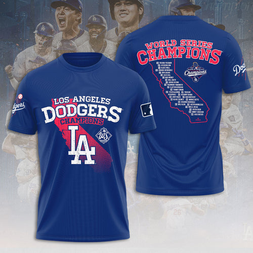 Los Angeles Dodgers 2025 World Series Champions 3D Apparel – HOATT14270