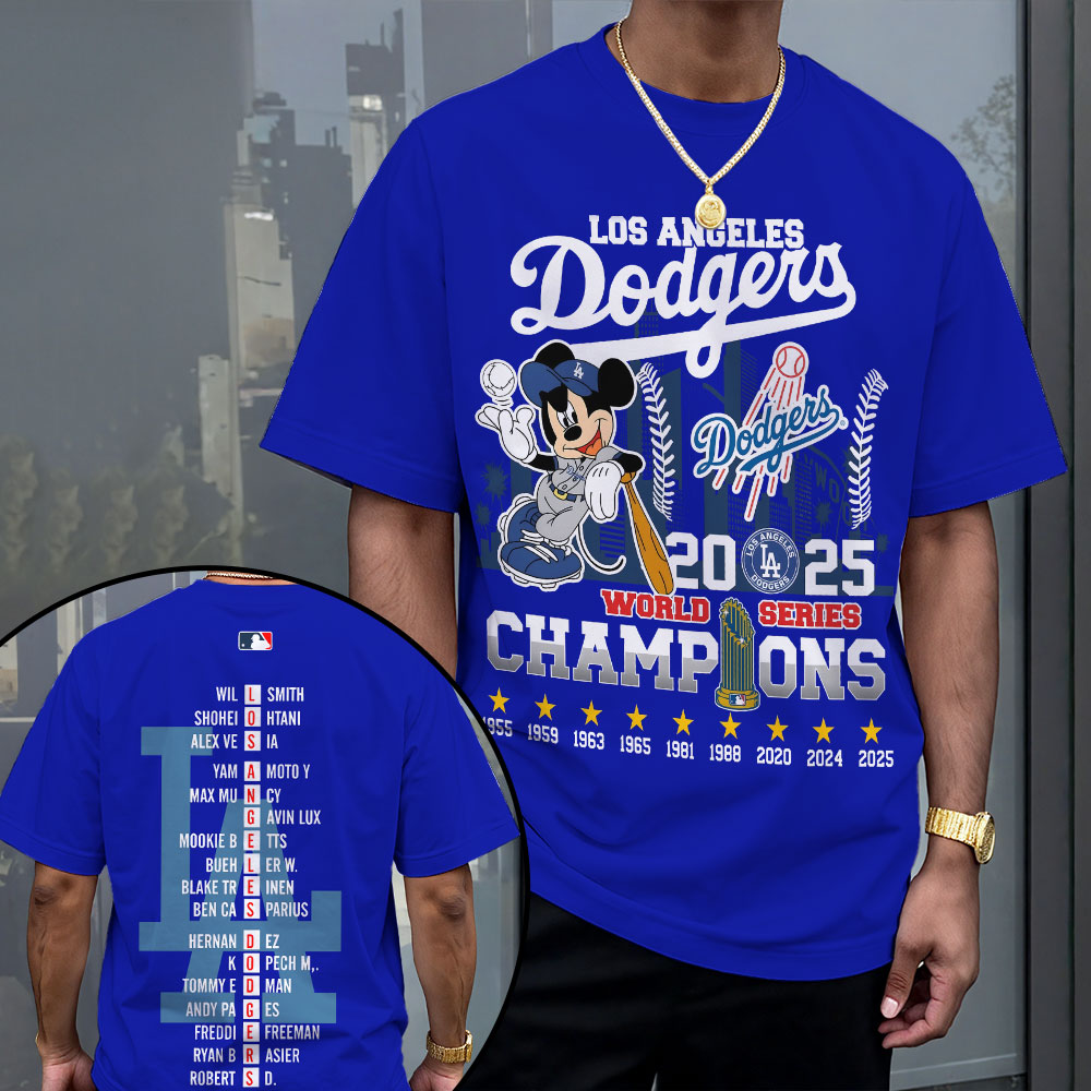 Los Angeles Dodgers 2025 World Series Champions 3D Apparel – MAITM13642