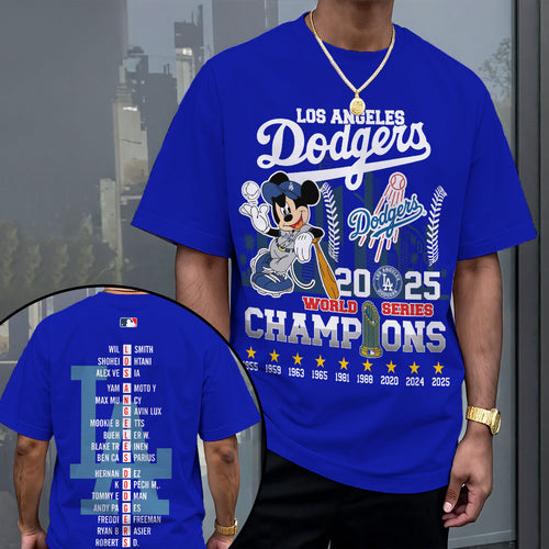 Los Angeles Dodgers 2025 World Series Champions 3D Apparel – MAITM13642