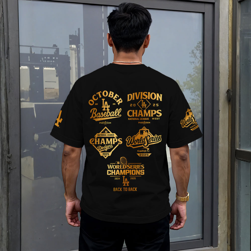 Los Angeles Dodgers 2025 World Series Champions 3D Apparel – MAITM13657