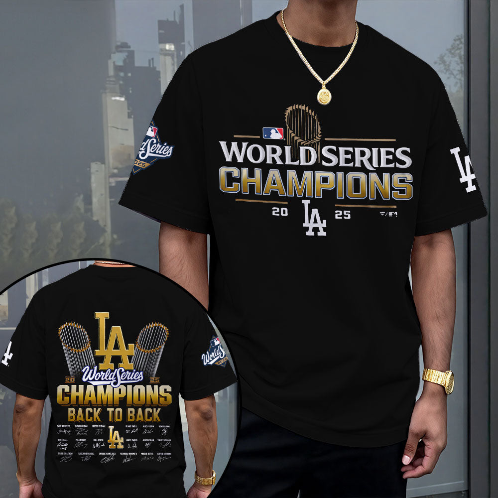 Los Angeles Dodgers 2025 World Series Champions 3D Apparel – MAITM13672