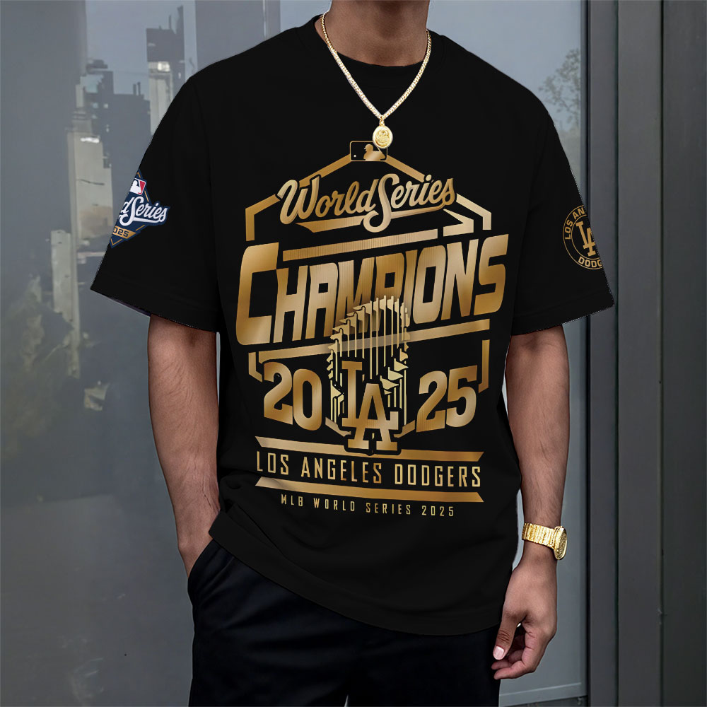 Los Angeles Dodgers 2025 World Series Champions 3D Apparel – MAITM13674