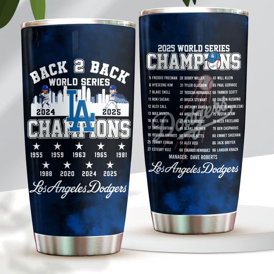 Los Angeles Dodgers 2025 World Series Champions Tumbler Cup – HOATT14370