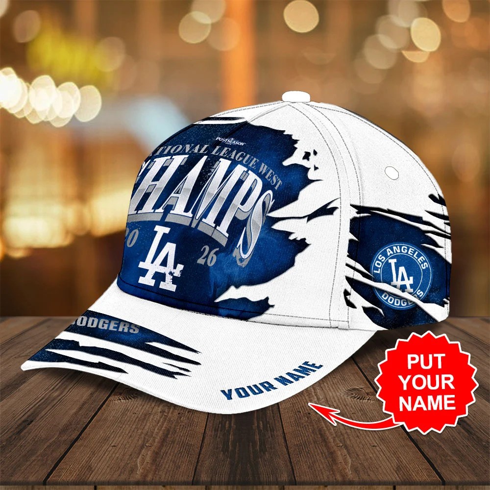 Personalized Los Angeles Dodgers 2026 NL West Division Champions Classic Cap – TANTN25636