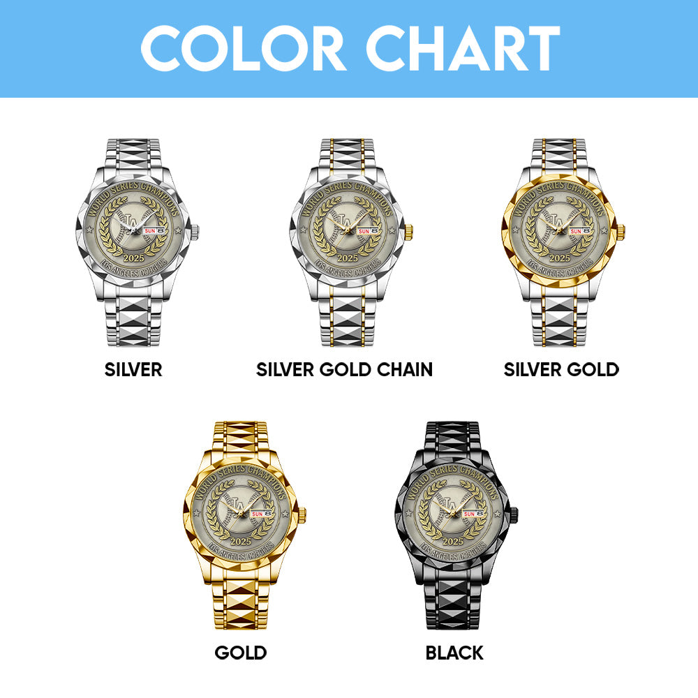 Los Angeles Dodgers Alloy Luxury Quartz Watch – GNE4612