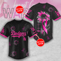 Personalized Los Angeles Dodgers x Breast Cancer Awareness Baseball Jersey – MAITM12926