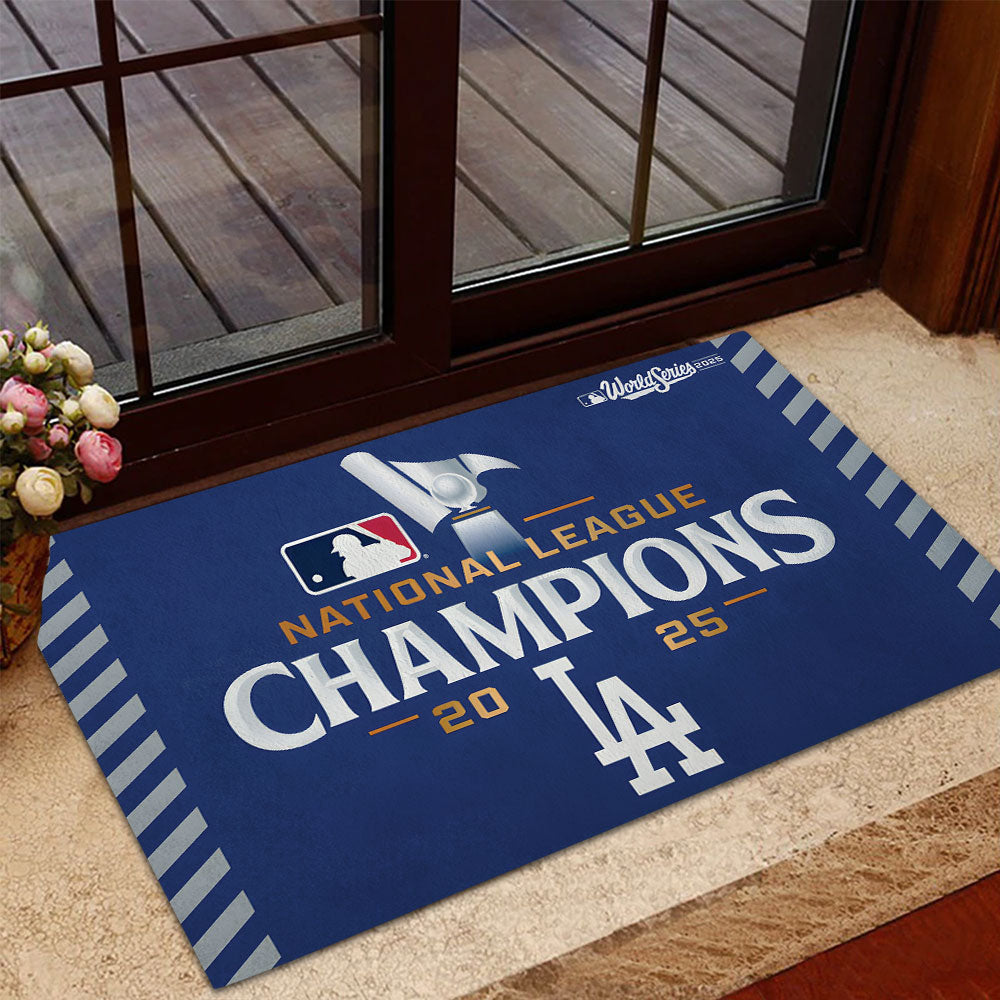 Los Angeles Dodgers 2025 National League Champions Doormat – TANTN17584
