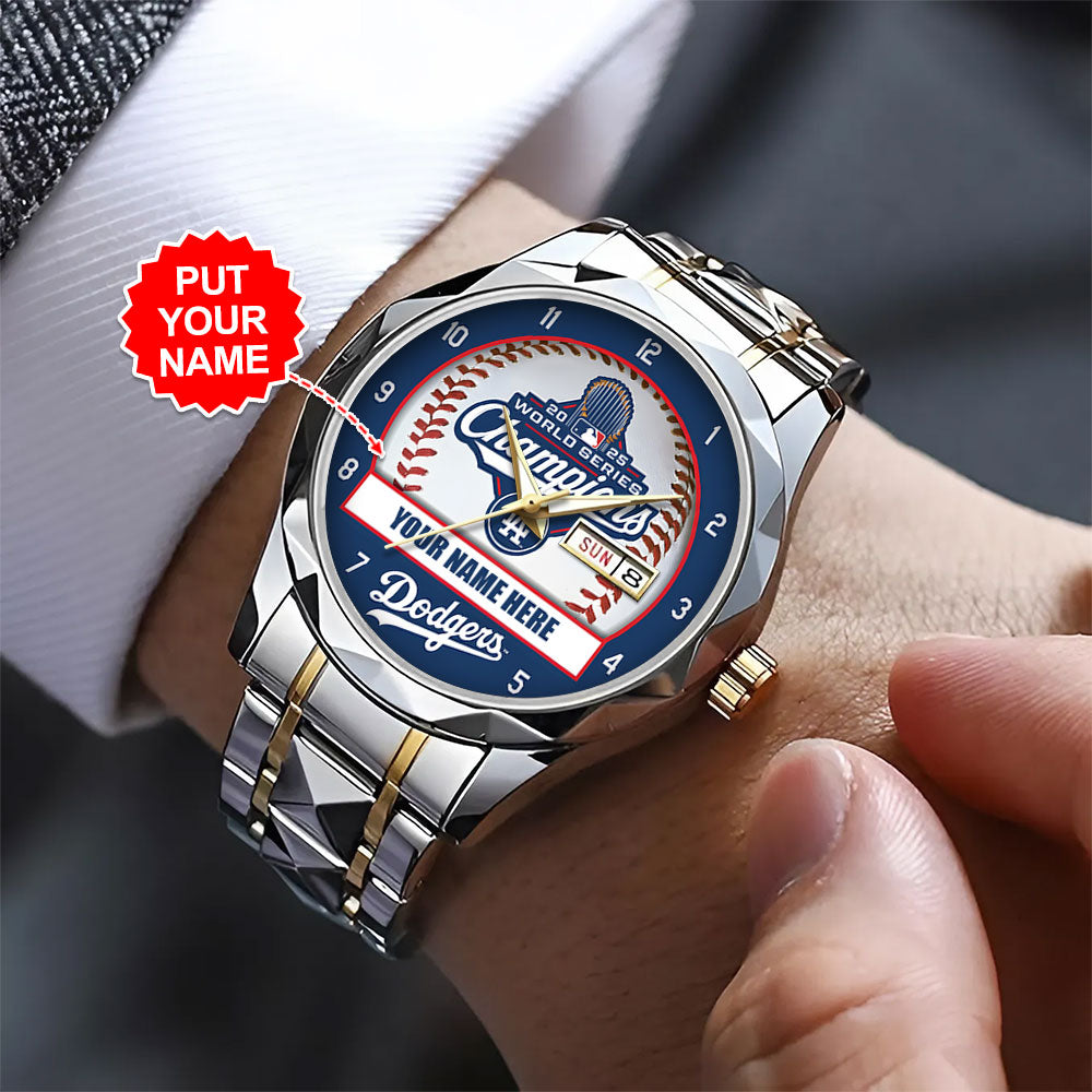 Personalized Los Angeles Dodgers World Series 2025 Alloy Luxury Quartz Watch – TANTN18223