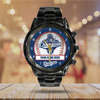 Personalized Los Angeles Dodgers World Series 2025 Black Stainless Steel Watch – TANTN18224