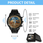 Los Angeles Dodgers World Series 2025 Black Stainless Steel Watch – TANTN18554