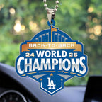 Los Angeles Dodgers World Series 2025 Custom shape 2-sided Acrylic Car Ornament – TANTN18044