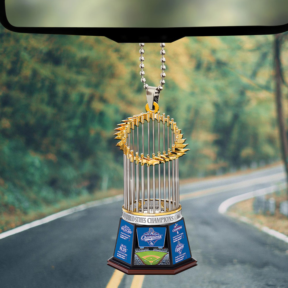 Los Angeles Dodgers World Series 2025 Custom shape 2-sided Acrylic Car Ornament – TANTN18306