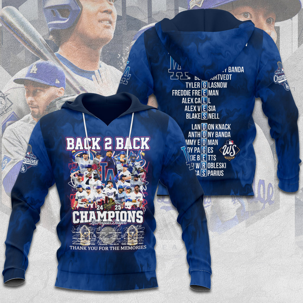 Los Angeles Dodgers World Series 2025 3D Apparel – TANTN18344