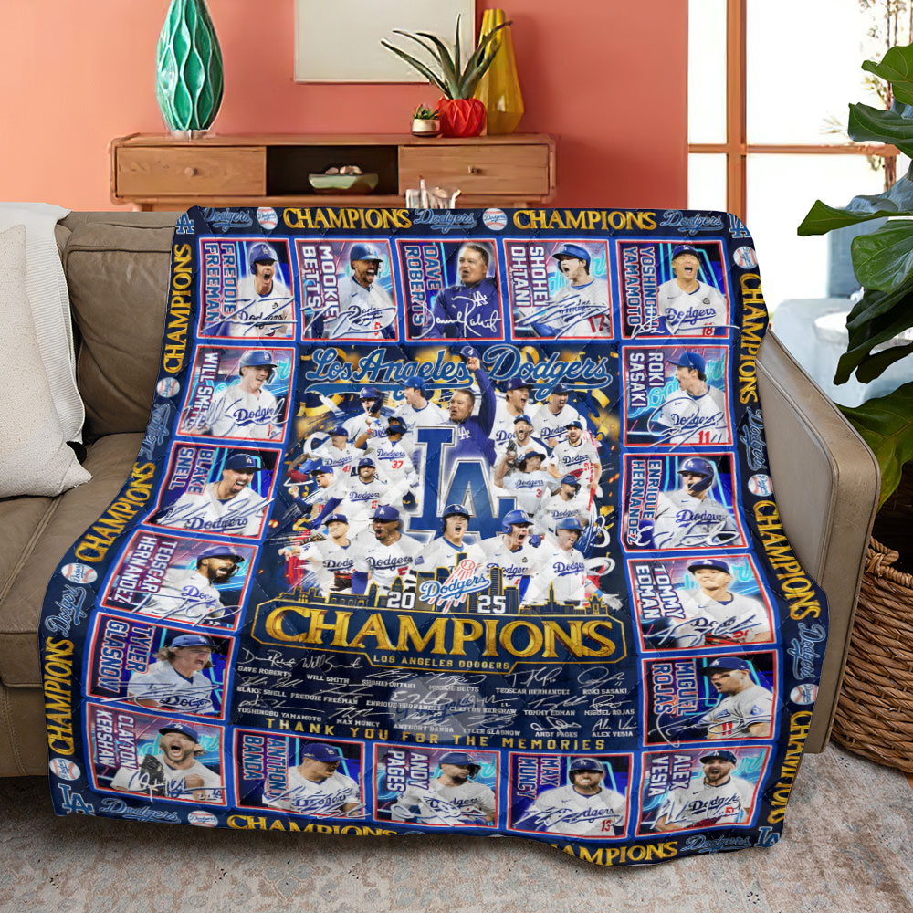 Los Angeles Dodgers World Series 2025 Quilt Blanket – TANTN18047