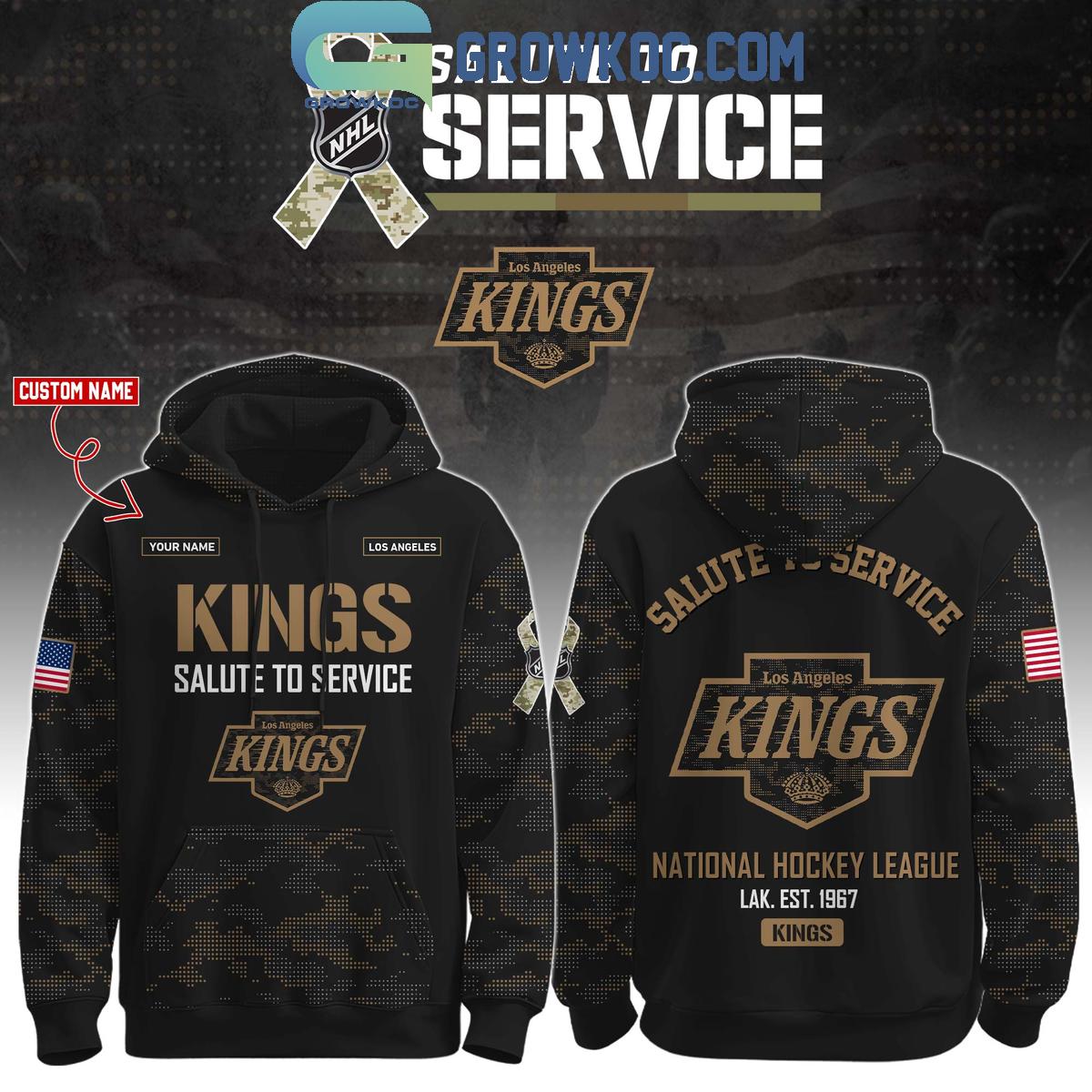 Los Angeles Kings Salute To Service Veterans Day Hoodie Shirt
