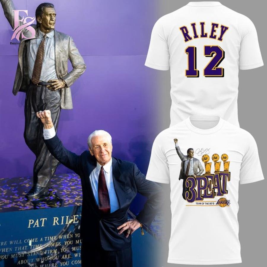 Los Angeles Lakers 3Peat Team of the 80s Pat Riley Hoodie