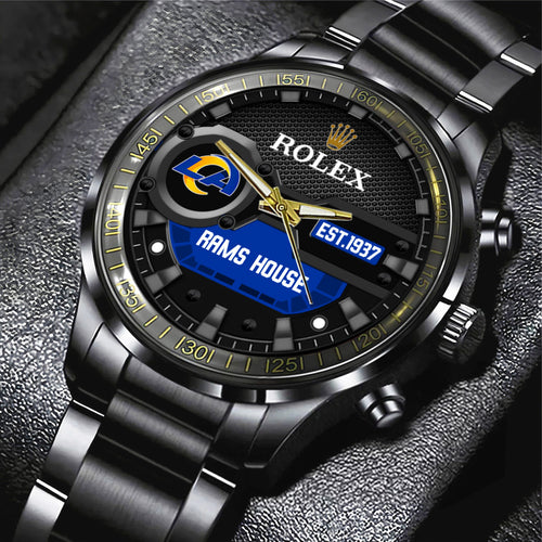 Los Angeles Rams x Rolex Black Stainless Steel Watch – MAITM13213