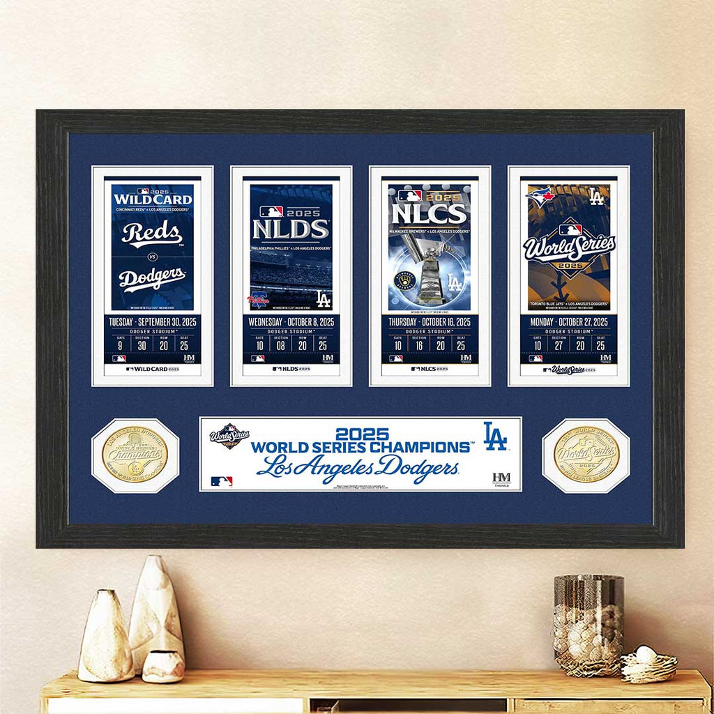 Los Angeles Dodgers 2025 World Series Champions Rectangle Canvas With Inner Frame – TMTHU1854