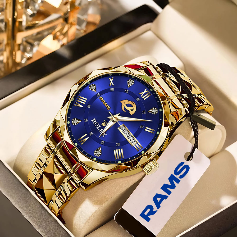 Los Angeles Rams x Rolex Alloy Luxury Quartz Watch – MAITM13400