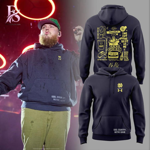 Luke Combs My Kinda Saturday Night Tour 2026 Notre Dame Stadium Hoodie